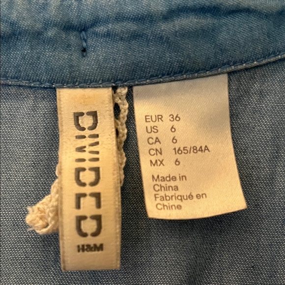 Divided Blue Sleeveless Mini Dress - Picture 2 of 3